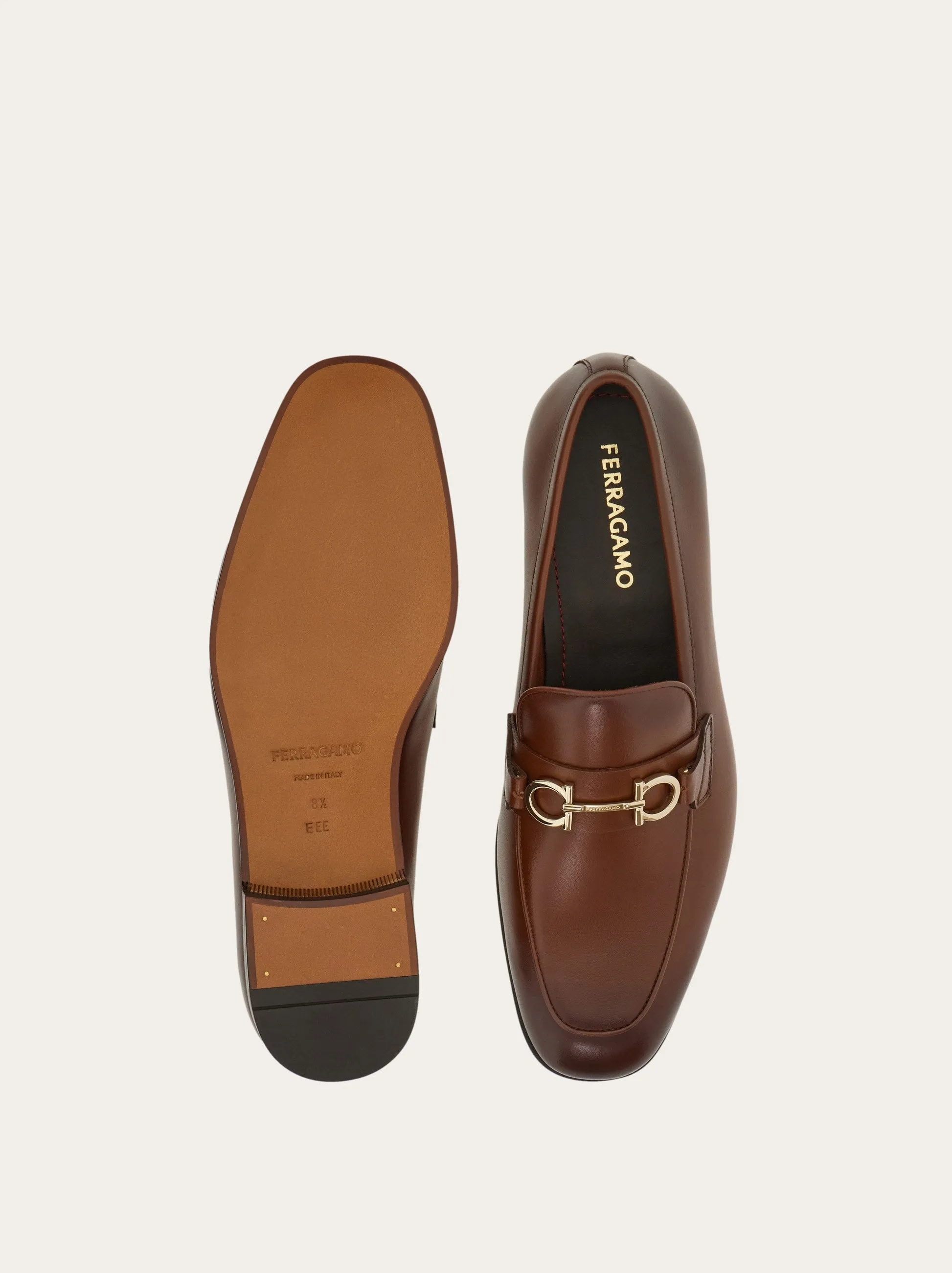 029268 7789772E BROWN FERRAGAMO MEN SHOES
