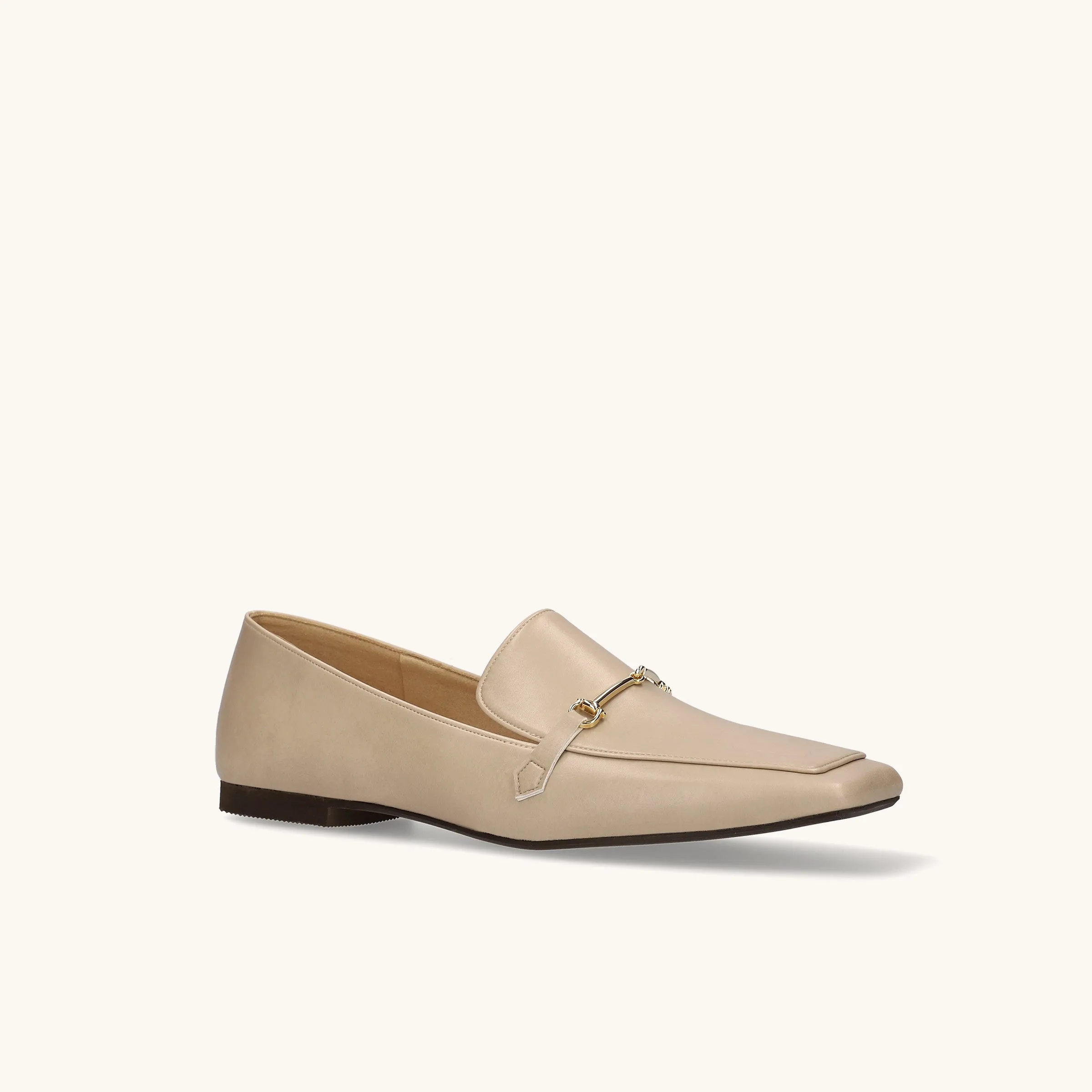 15% OFF: Square toe bit loafer (m10302) Greige