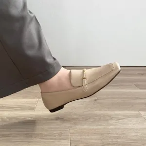 15% OFF: Square toe bit loafer (m10302) Greige
