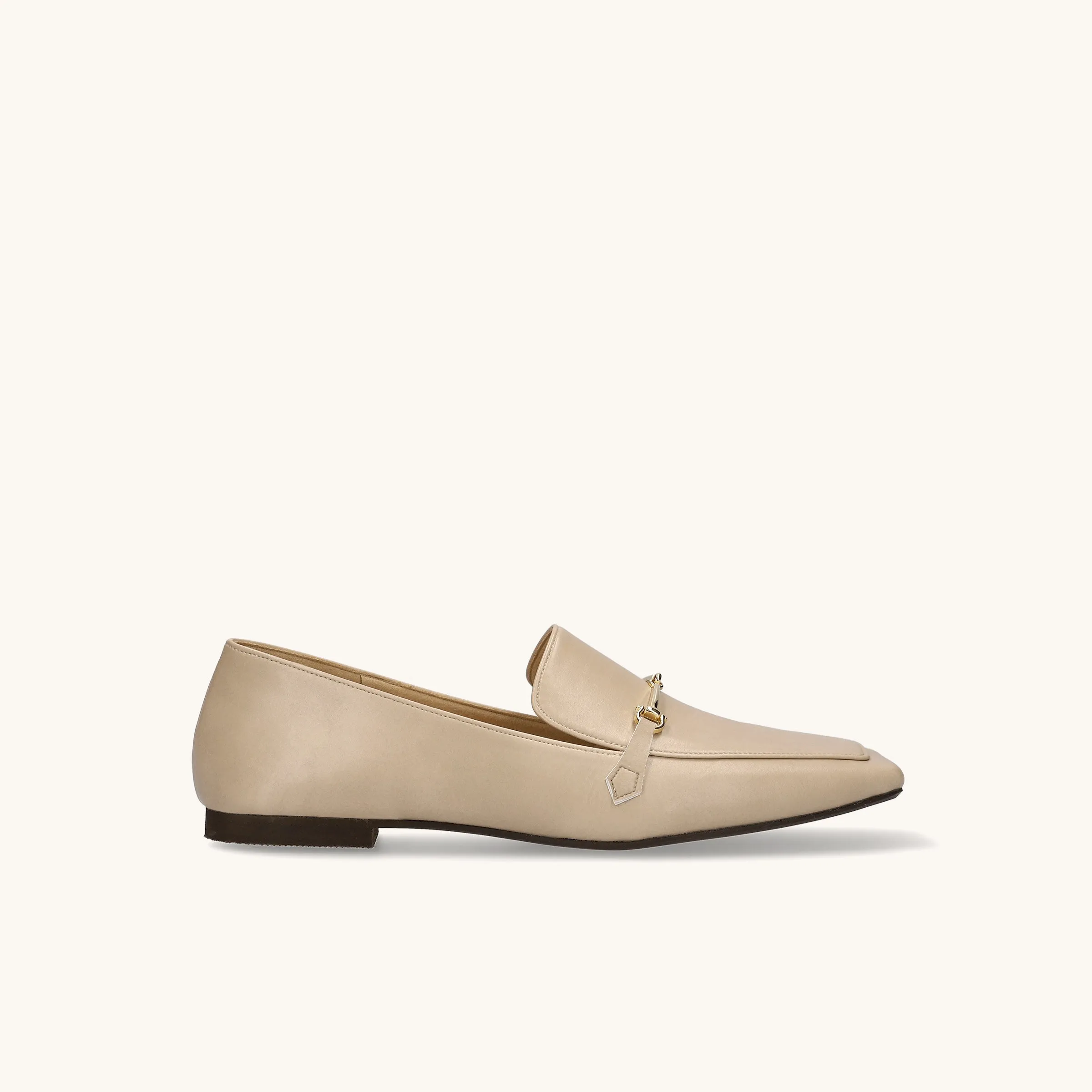15% OFF: Square toe bit loafer (m10302) Greige