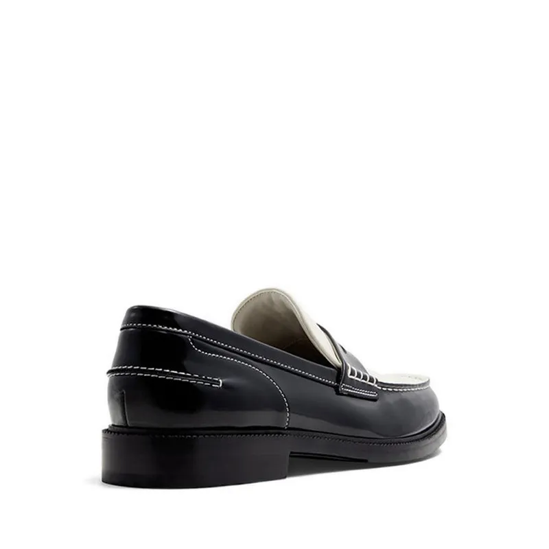 ALDO Kieran Men Loafer Dress Shoe - Black/White