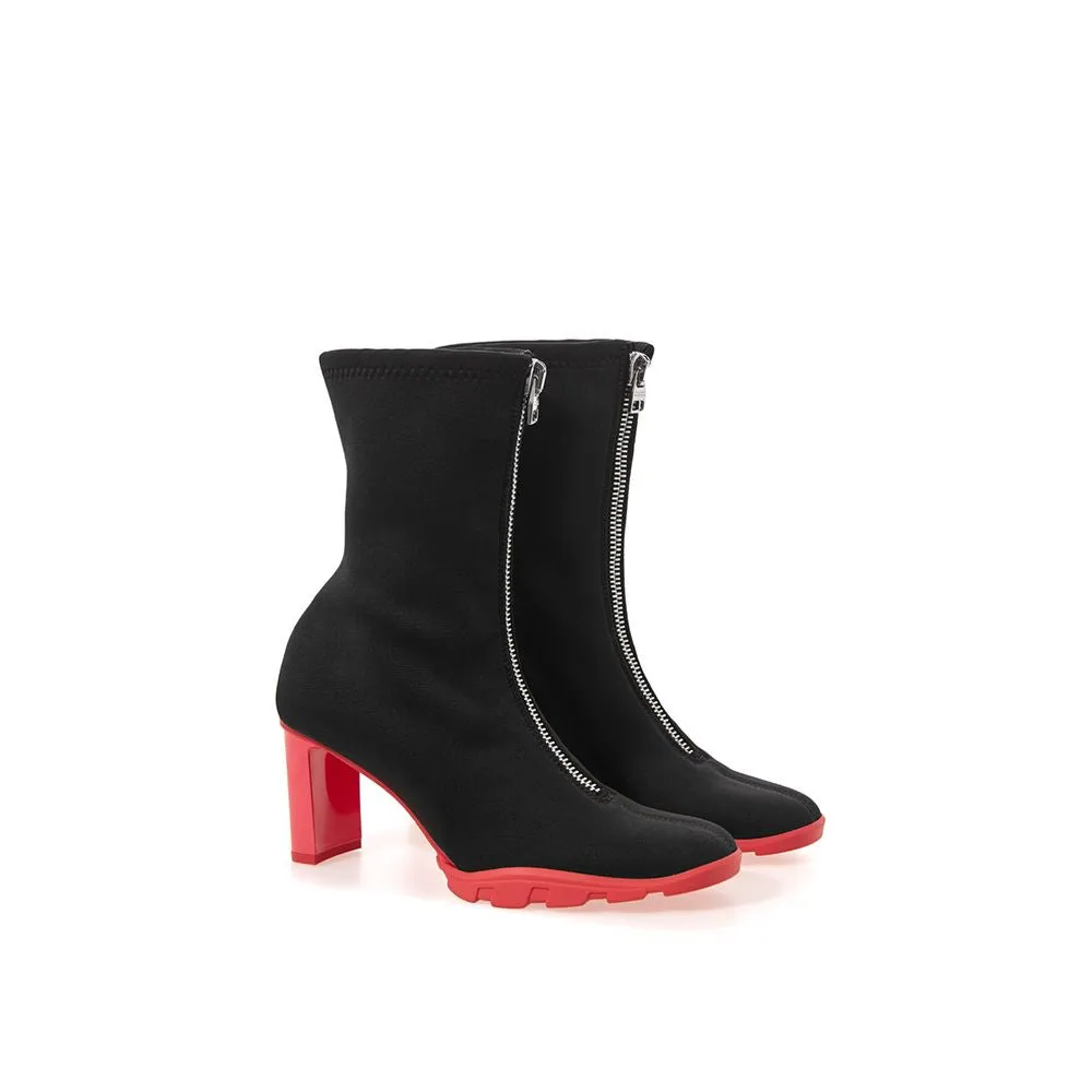 Alexander Mcqueen Black Neoprene Boot
