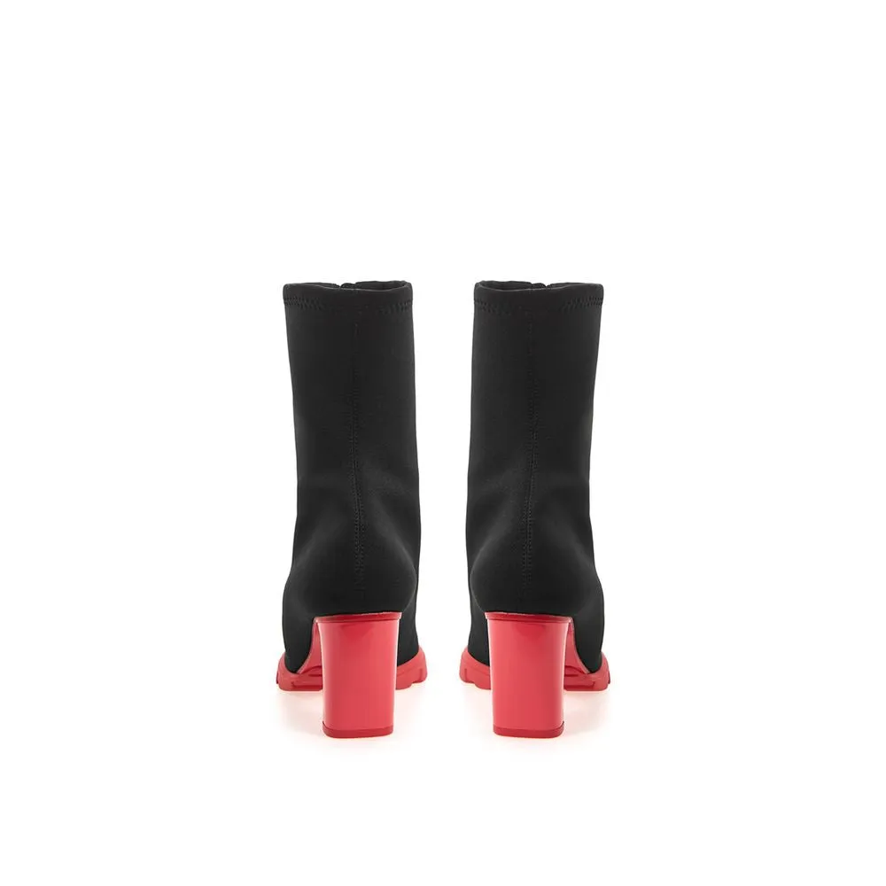 Alexander Mcqueen Black Neoprene Boot