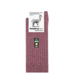 Alpaca Wool Blend Sock - Old Rose