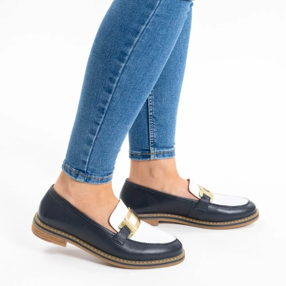 Ara Kent Loafer 12-11252-Navy & White