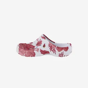 Arizona Cardinals Womens Floral White Clog