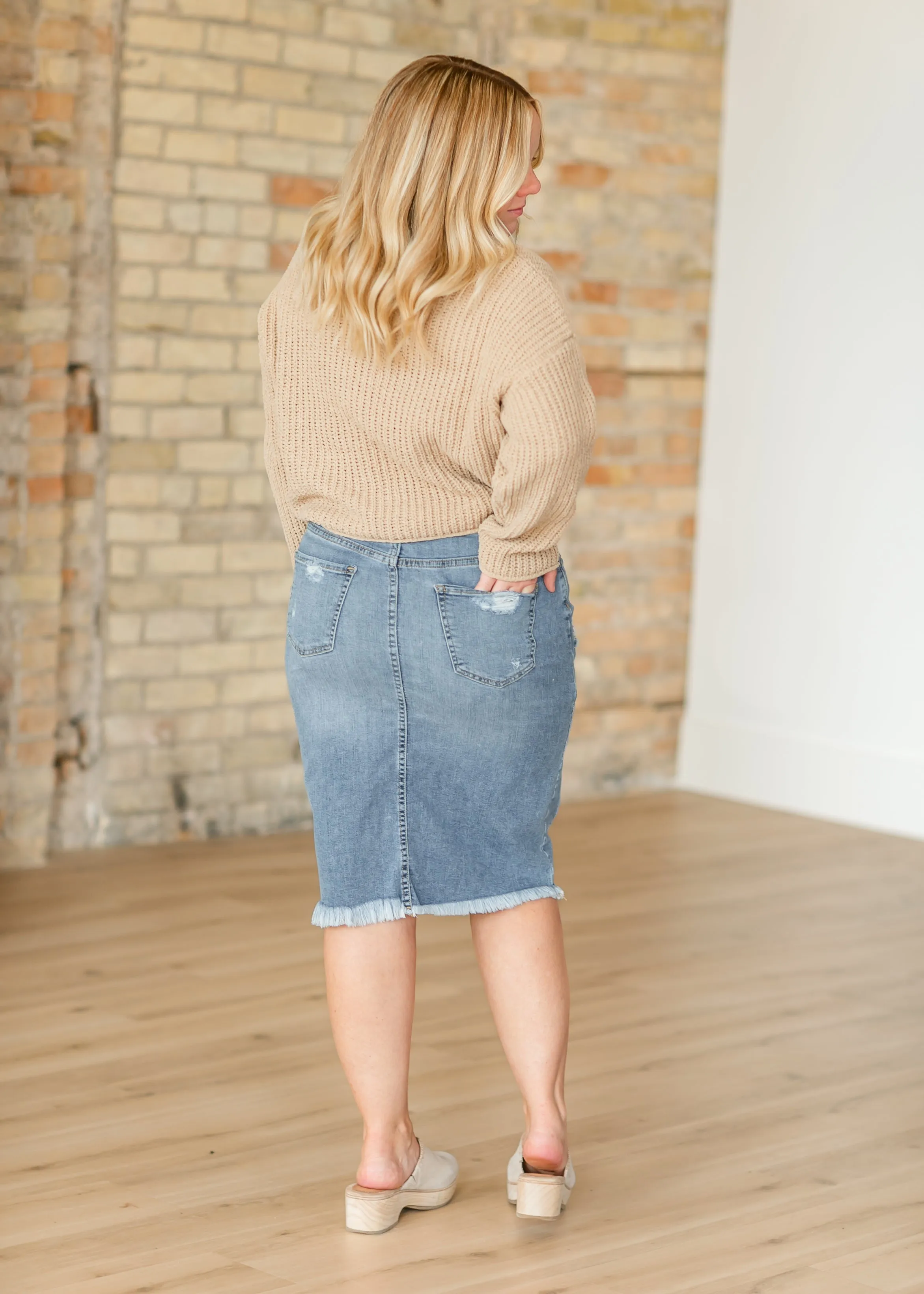 Astrid Drop Shoulder Chain Knit Sweater - FINAL SALE