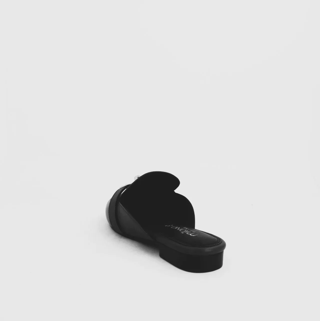 AZEAA MULE LEATHER - BLACK