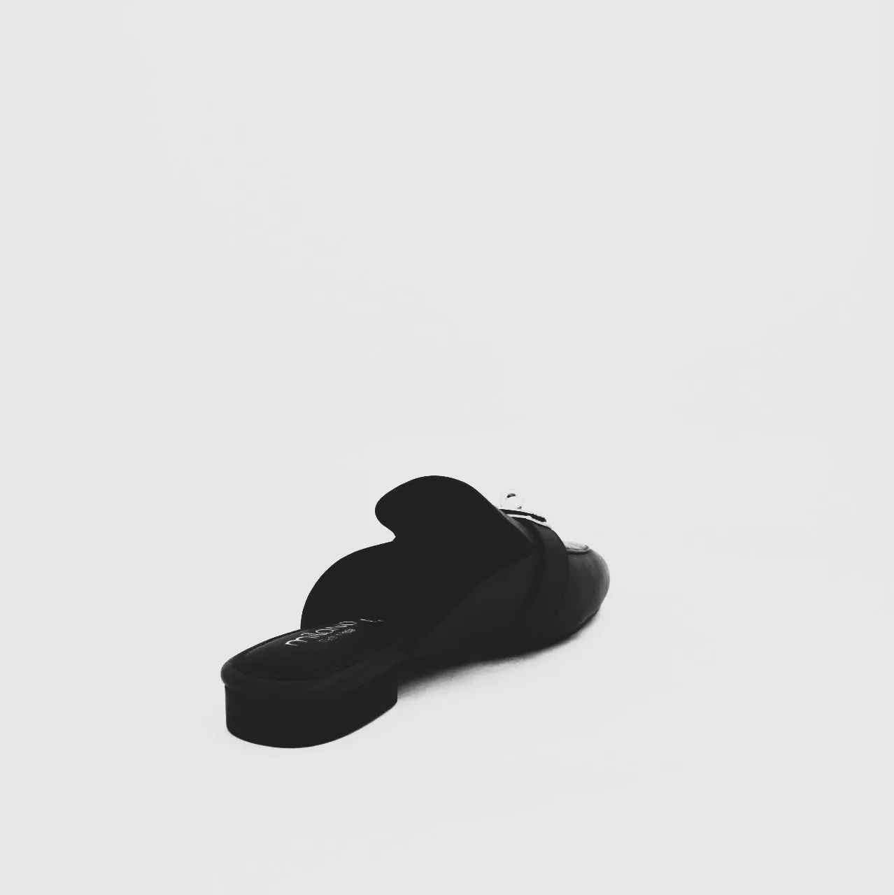 AZEAA MULE LEATHER - BLACK