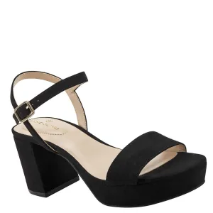 Bandolino Women's Pennie Heeled Sandal, Black, 7.5