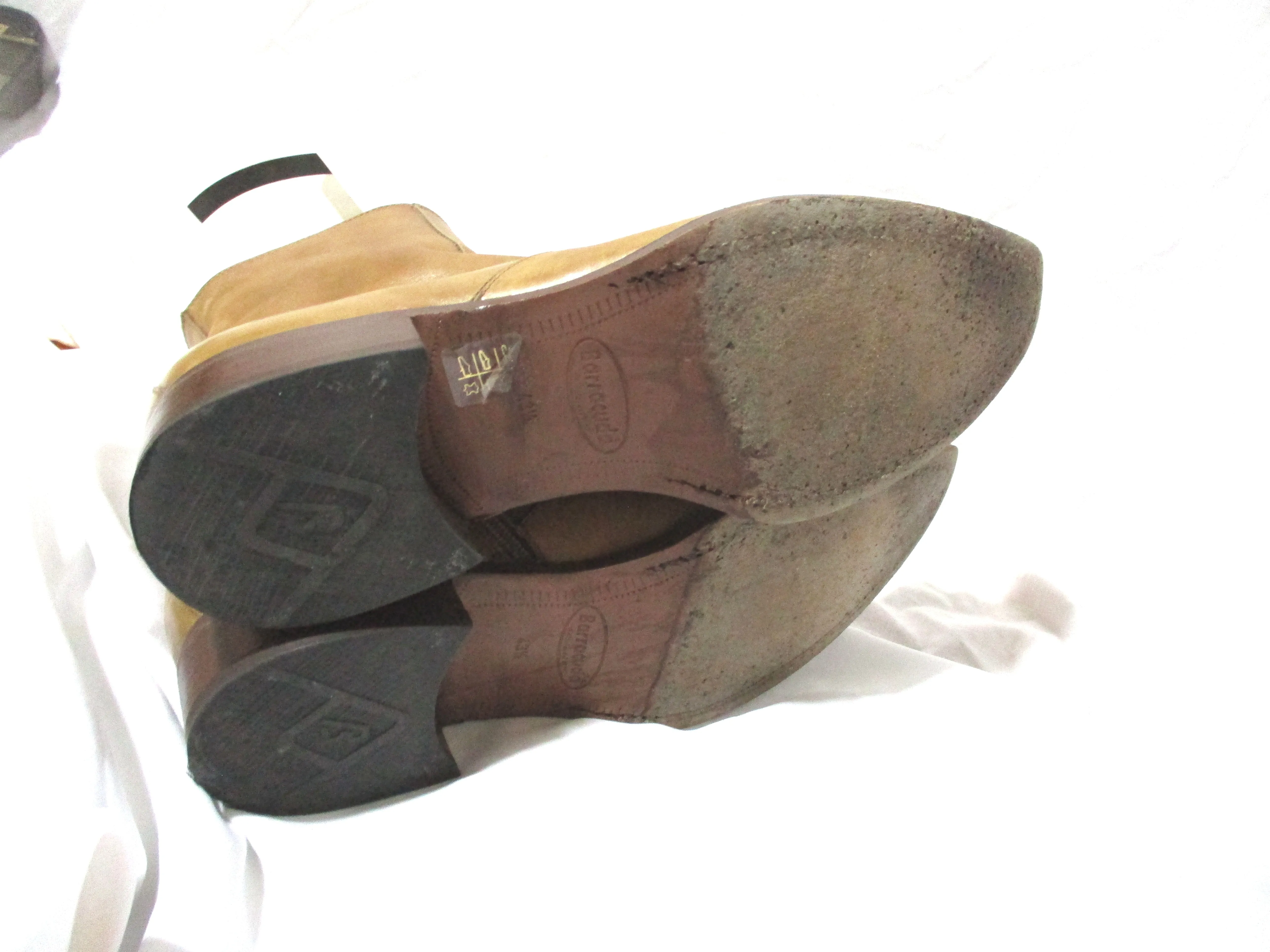 BARRACUDA Leather Western Cowboy Boot Rocker Rider Gringo 43.5