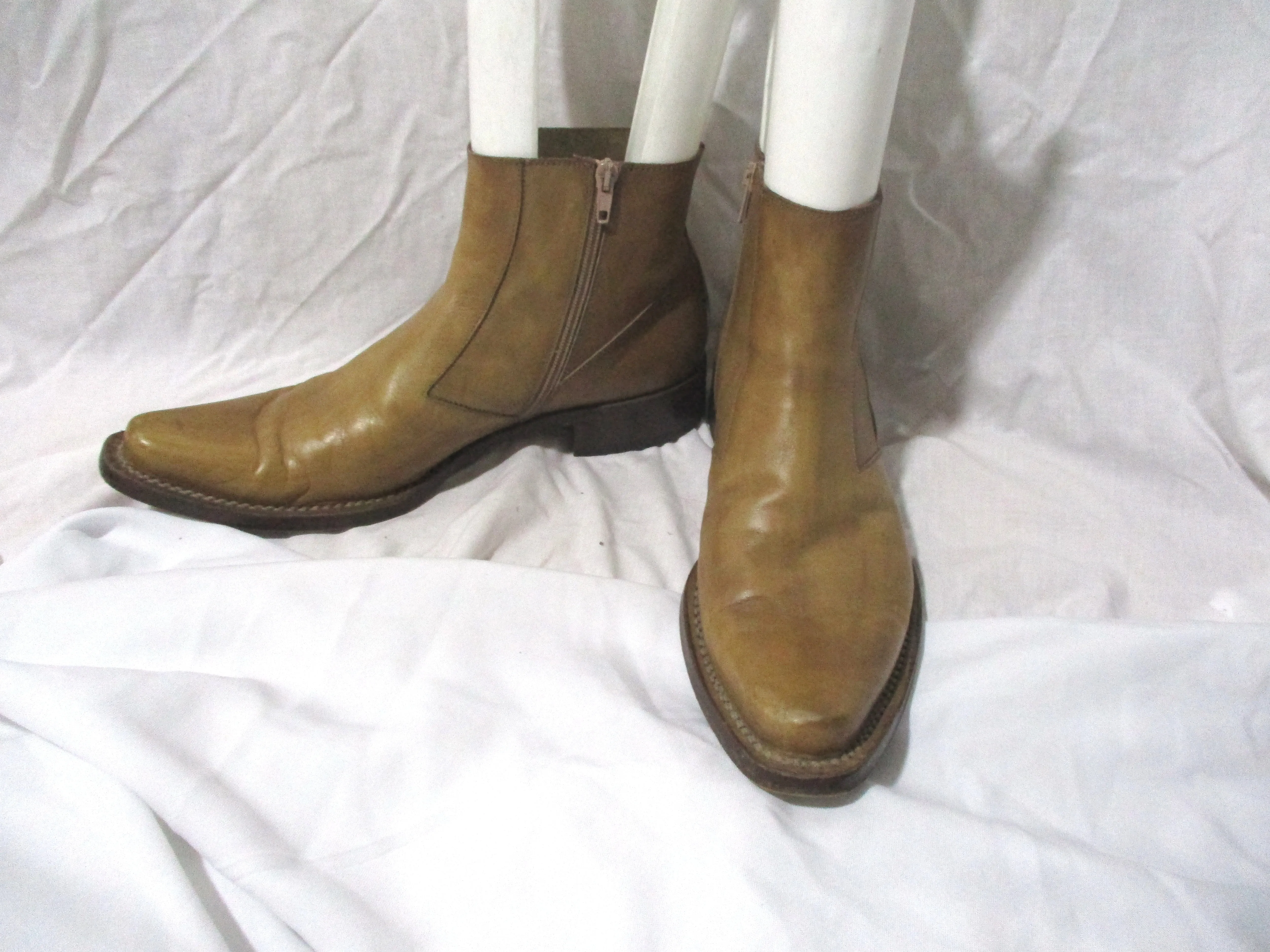 BARRACUDA Leather Western Cowboy Boot Rocker Rider Gringo 43.5