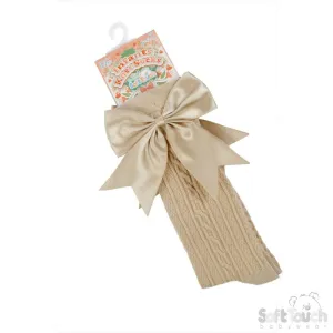 Beige Knee High Socks
