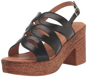 Bella Vita Made in Italy Women's Pri-Italy Heeled Sandal, Black Leather, 12