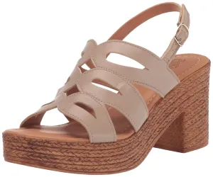 Bella Vita Made in Italy Women's Pri-Italy Heeled Sandal, Nude Leather, 8 Narrow