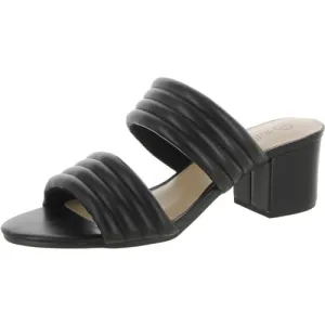 Bella Vita Women's Georgette Block Heel Heeled Sandal, Black Leather, 9