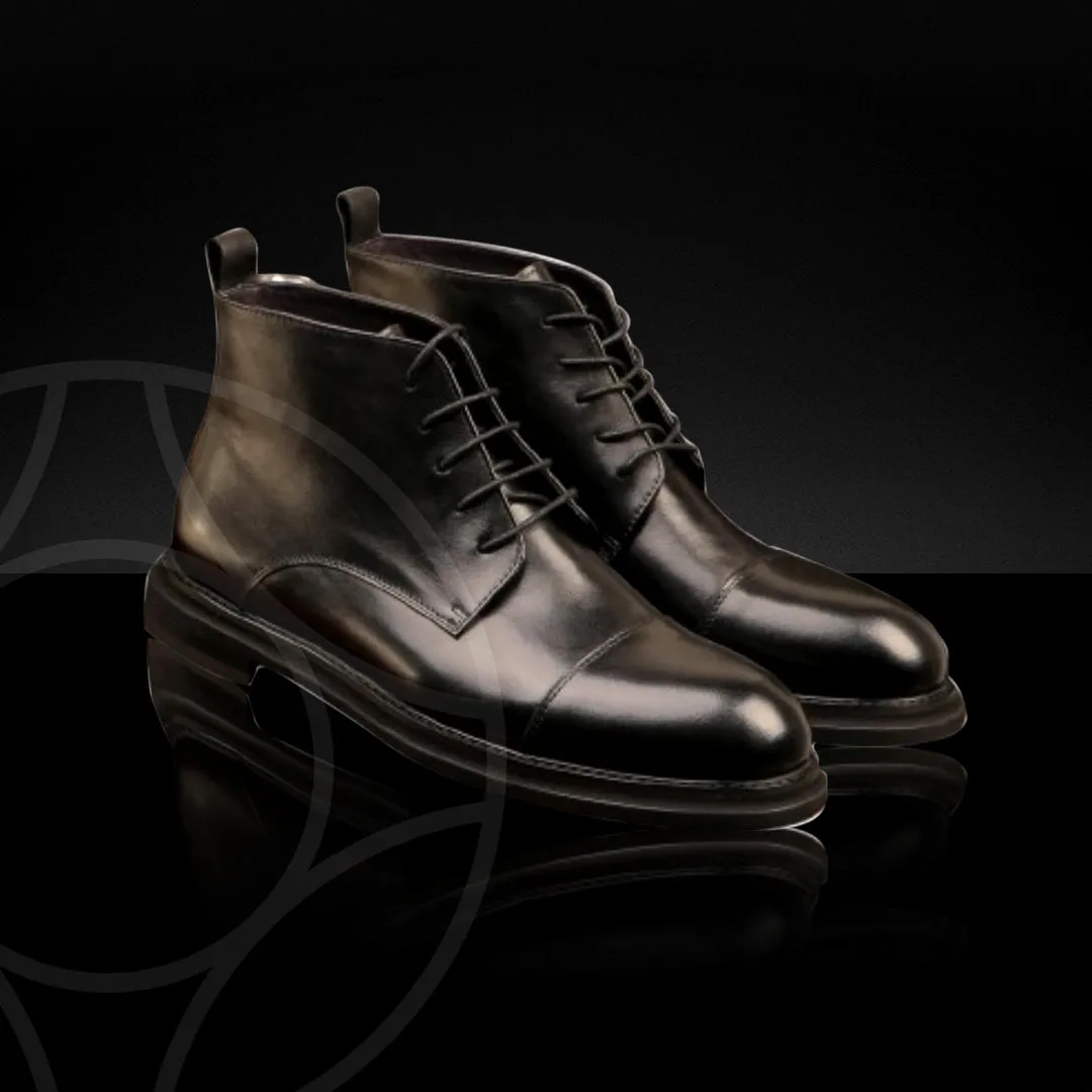 BERT Classic Boots Crafted in Hand Patina Leather