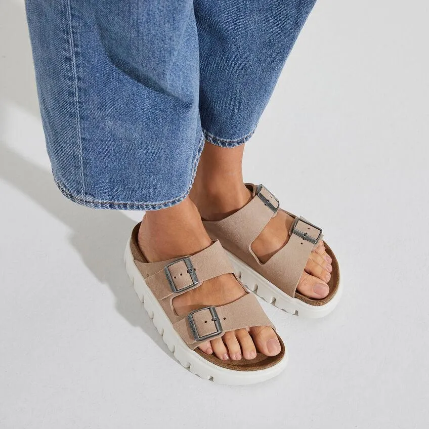 Birkenstock Arizona Chunky Warm Sand Suede