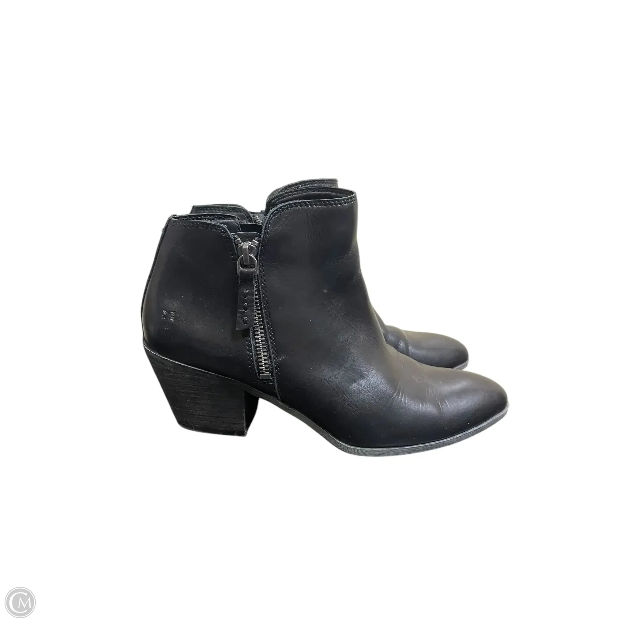 Boots Designer By Frye In Black, Size: 9