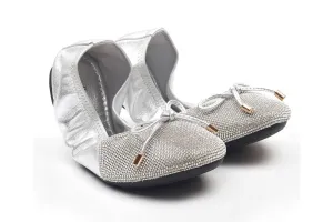 Bow Glistening Flats