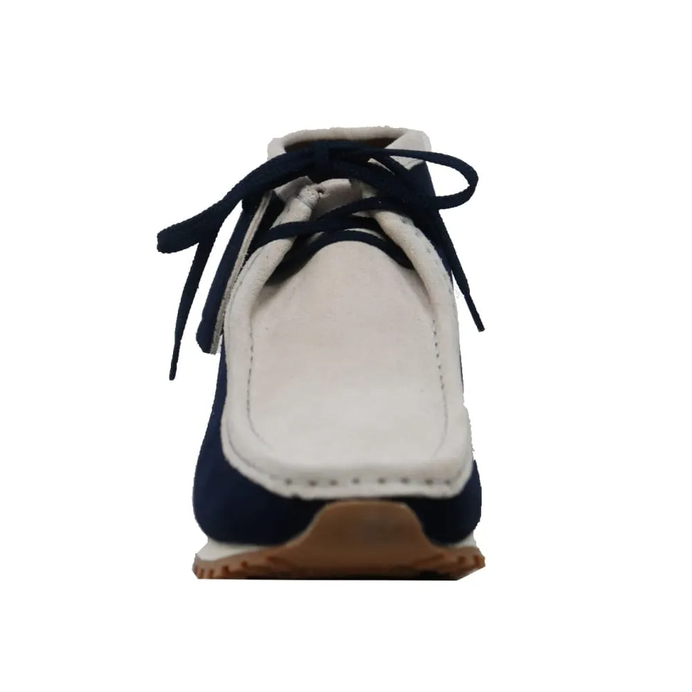 British Walkers New Castle GT Men's Navy and Beige Suede Ankle Boots