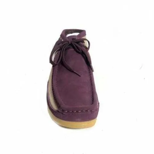 British Walkers New Castle Men's Beige and Burgundy Suede Ankle Boots