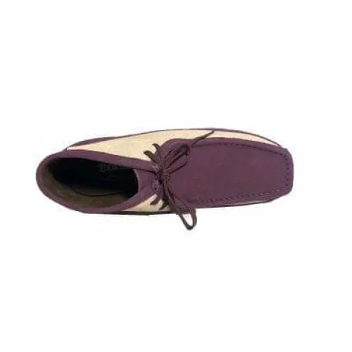 British Walkers New Castle Men's Beige and Burgundy Suede Ankle Boots
