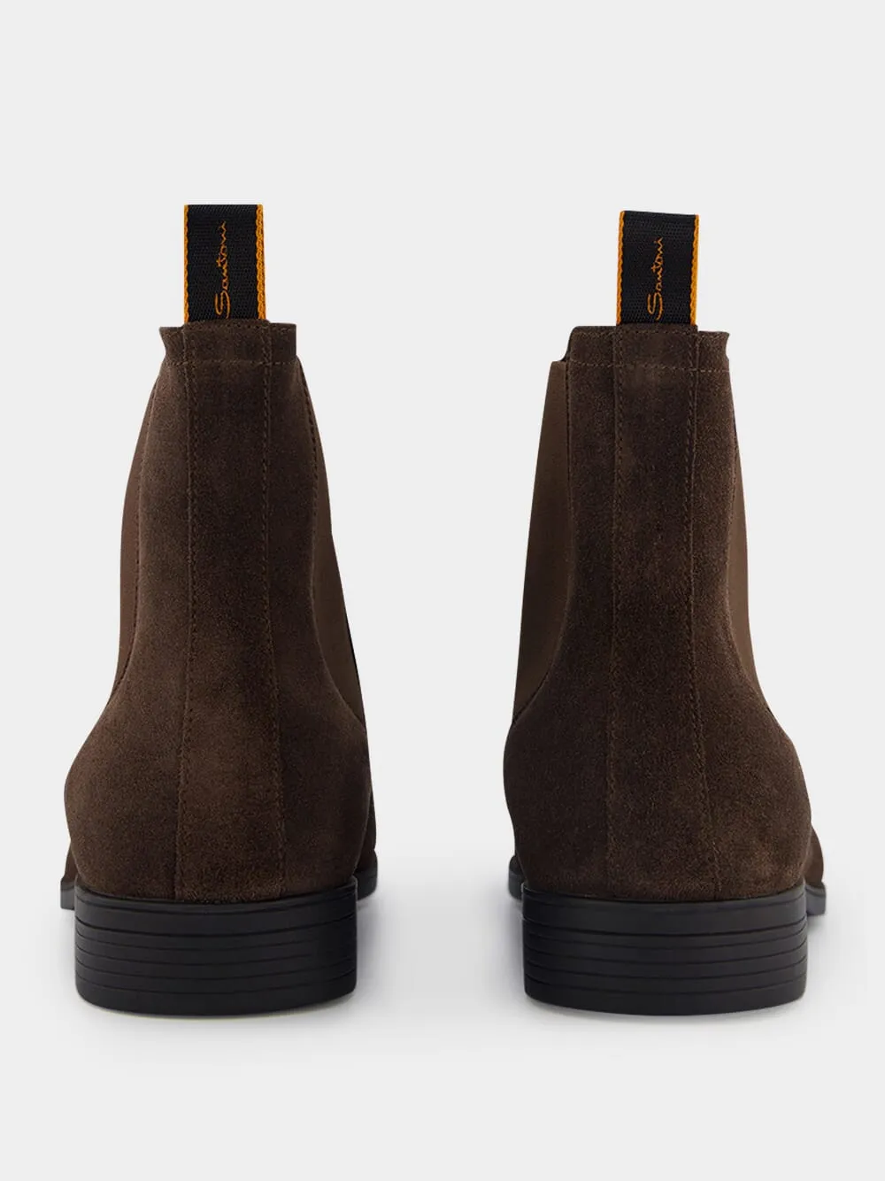 Brown Suede Chelsea Boots