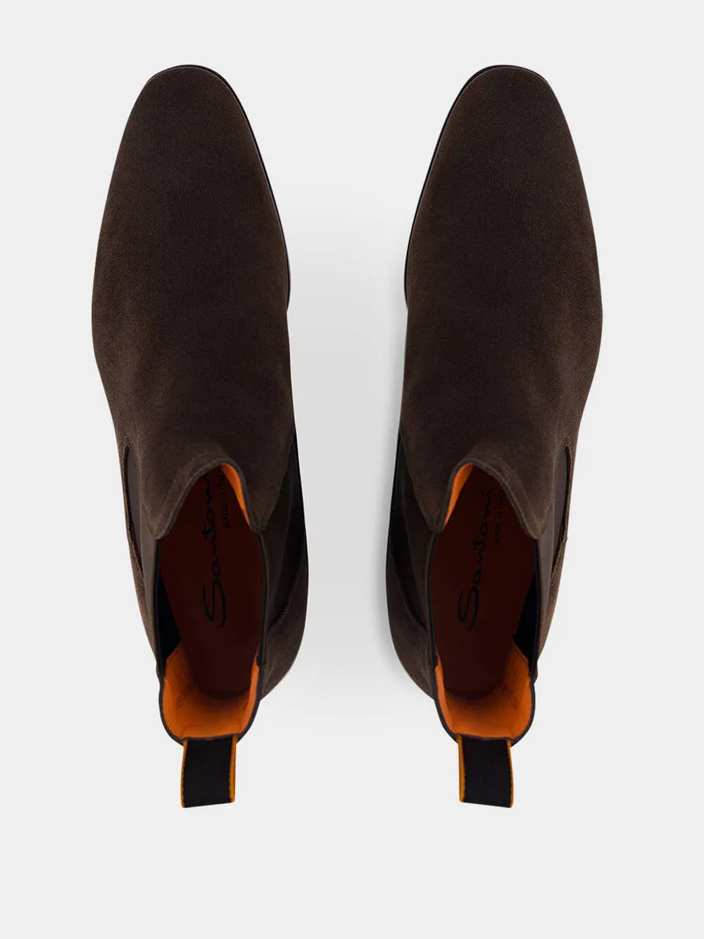 Brown Suede Chelsea Boots