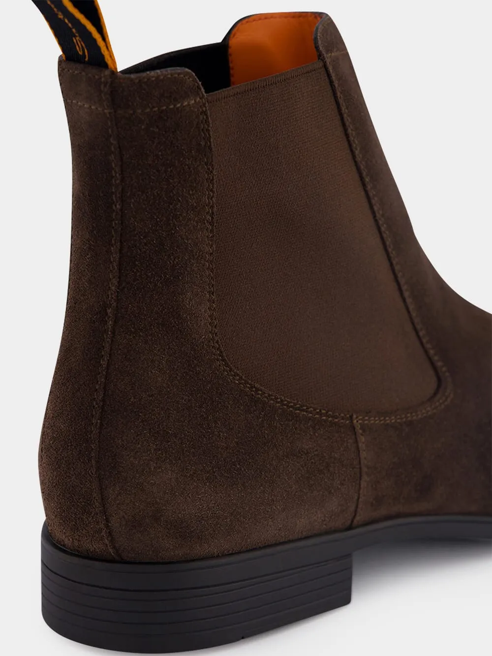Brown Suede Chelsea Boots