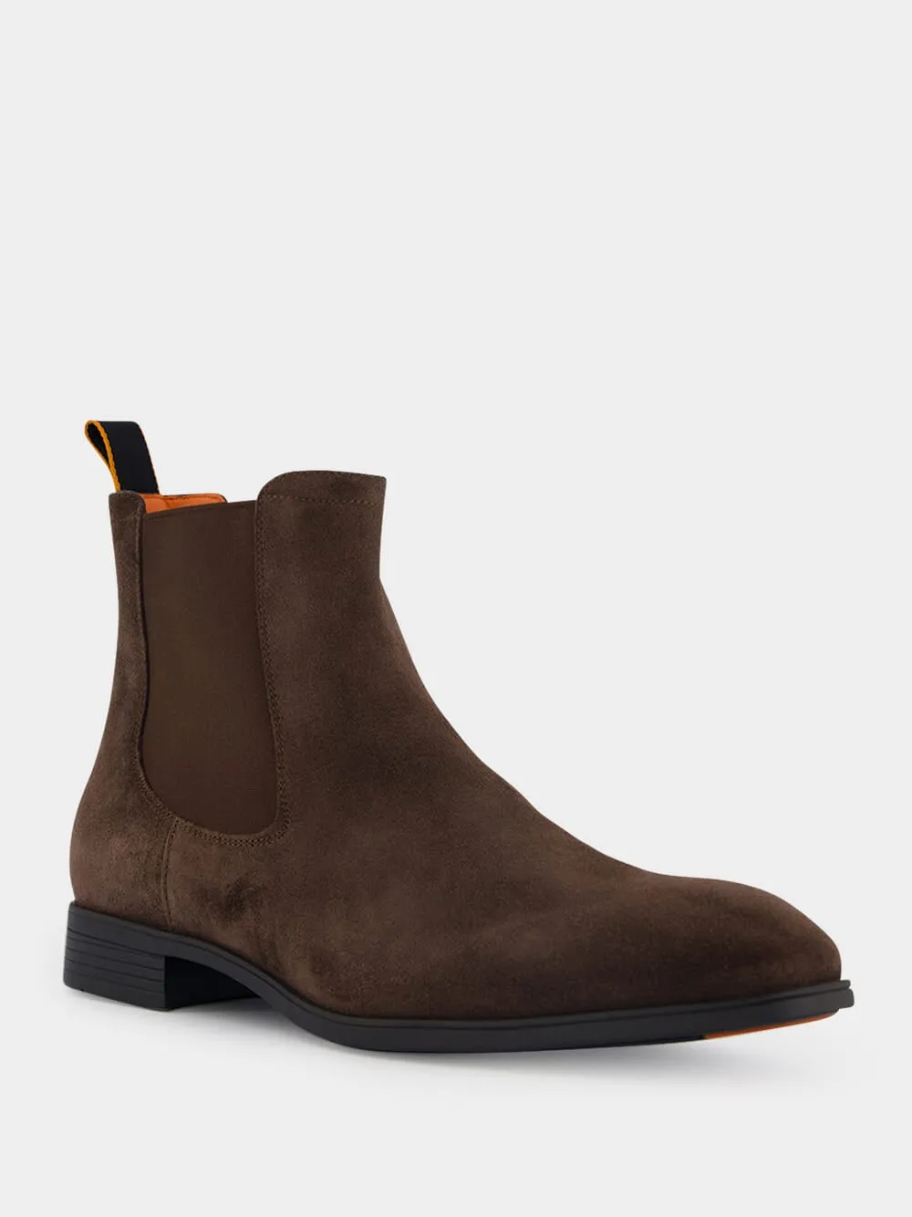 Brown Suede Chelsea Boots