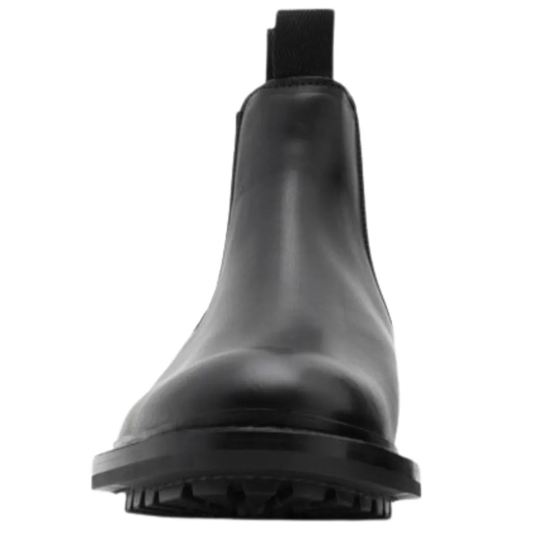Burberry 8075783 Burberry X Trickers Leather Dee Low Chelsea Boots Black Boot Womens