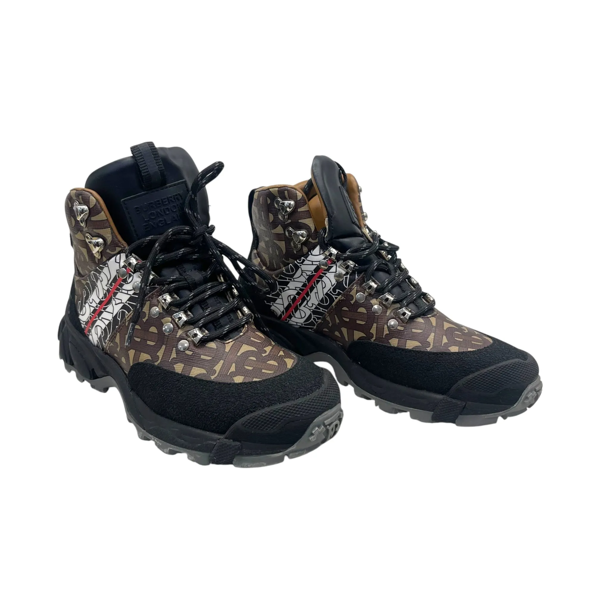Burberry Monogram Stripe Tor Hiking Boots EU 36.5