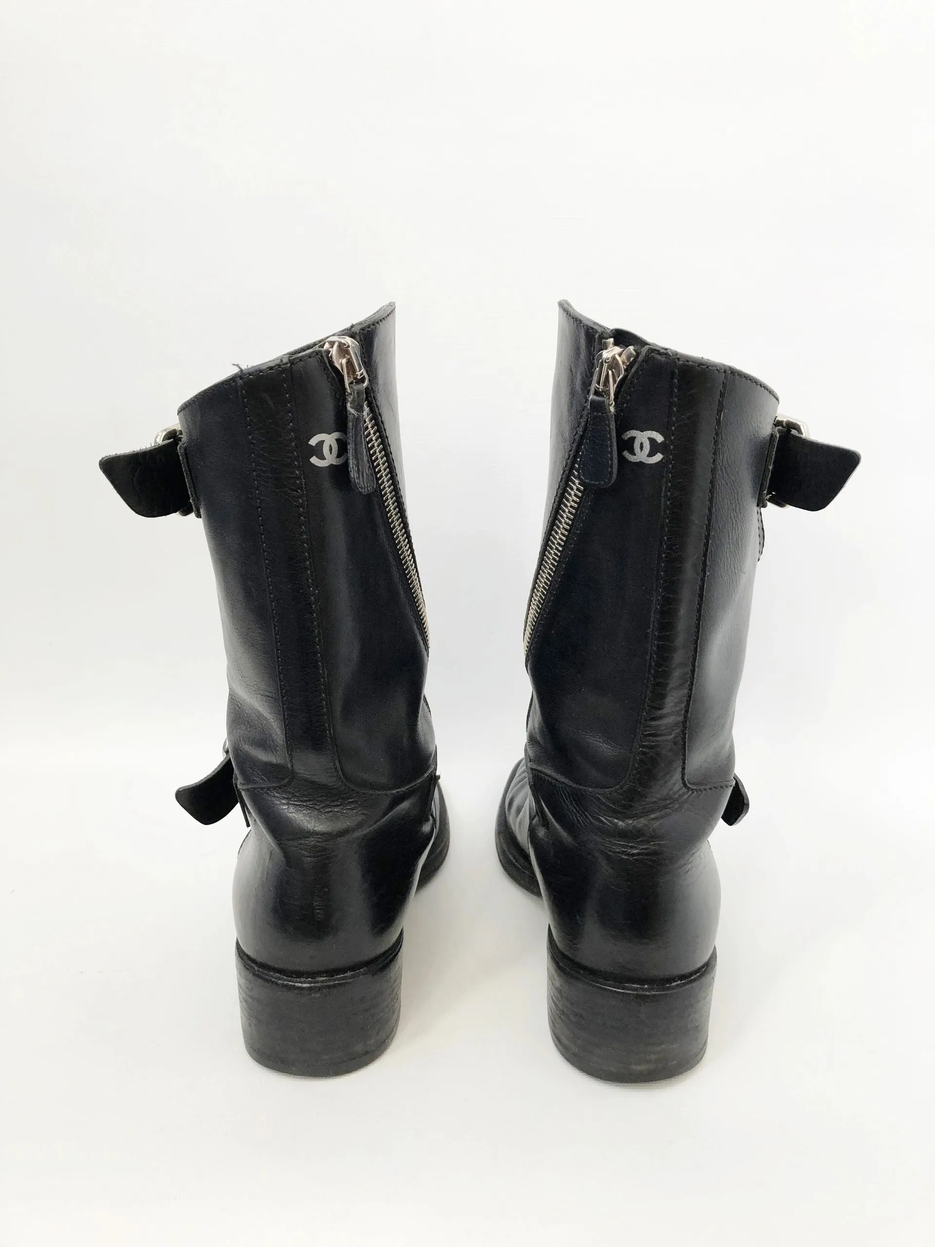 Chanel Mid-Calf Boots Size 7