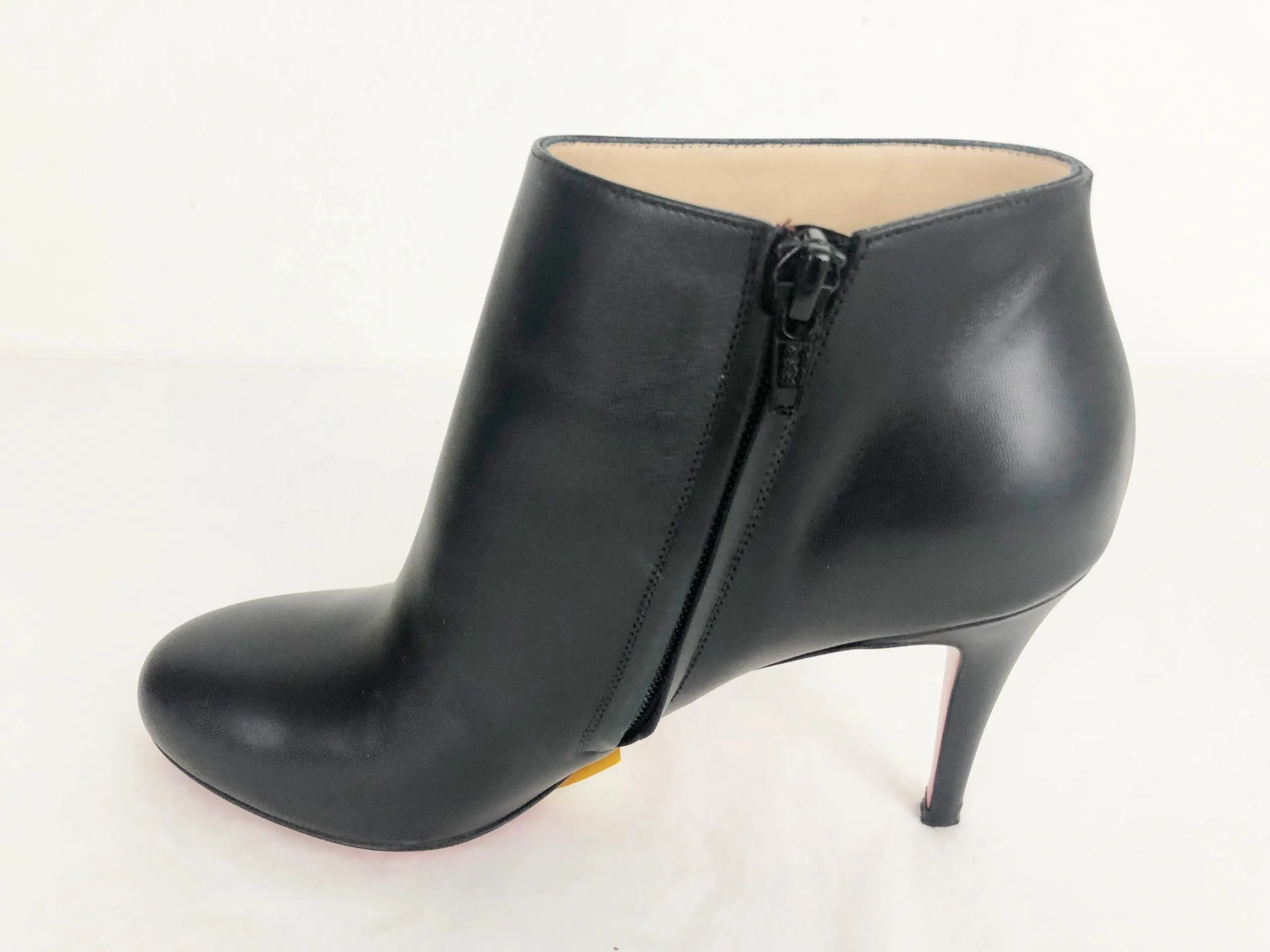 Christian Louboutin Black Bootie Size 37 It (7 Us)
