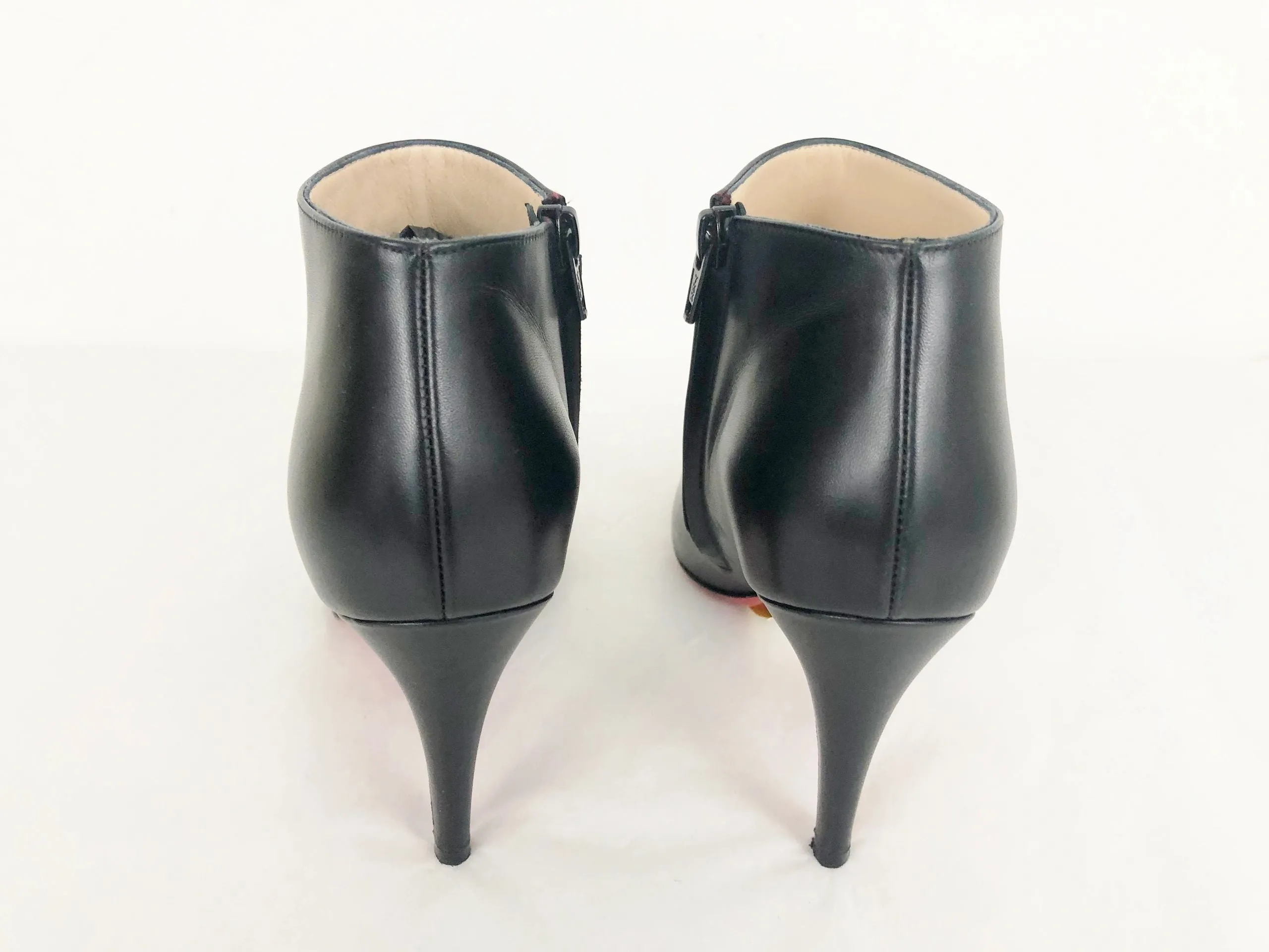 Christian Louboutin Black Bootie Size 37 It (7 Us)