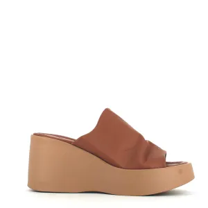 Cinders Edit High Leather Wedge Mule Coconut