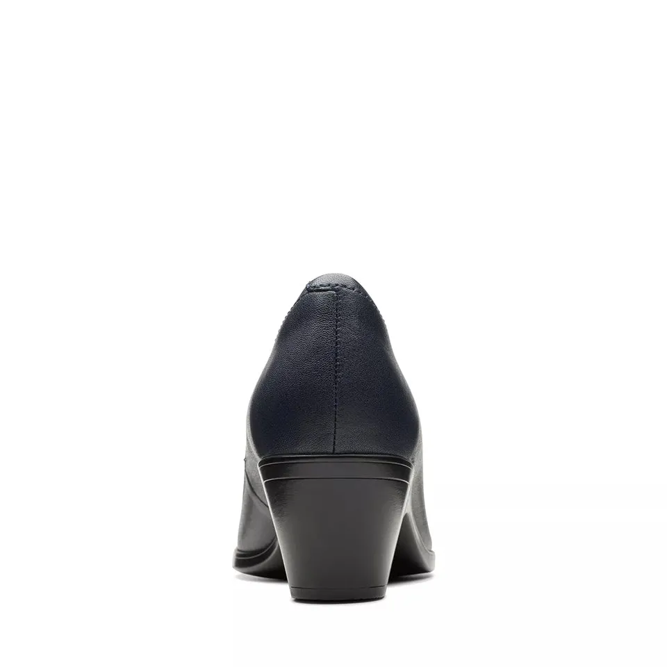 Clarks Women's Emily2 Ruby Navy Leather 26174883