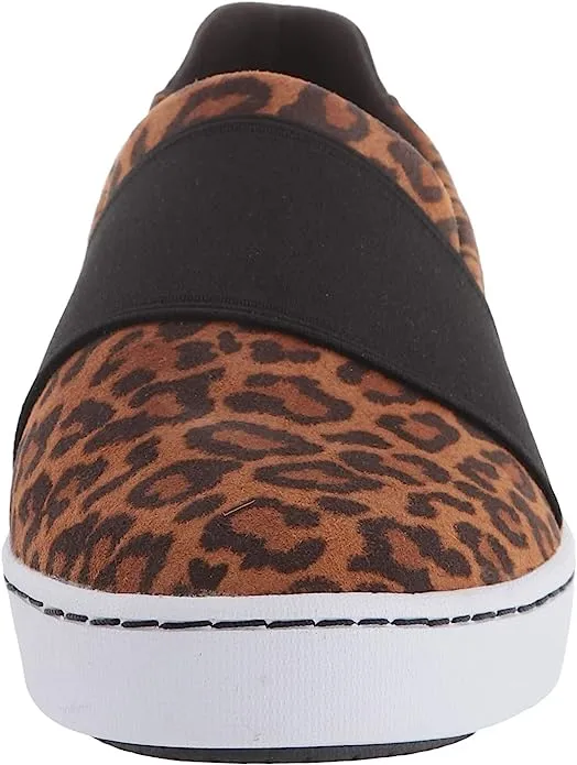Clarks Women's Pawley Wes Sneaker, Dark Tan Leopard Print Suede, 11