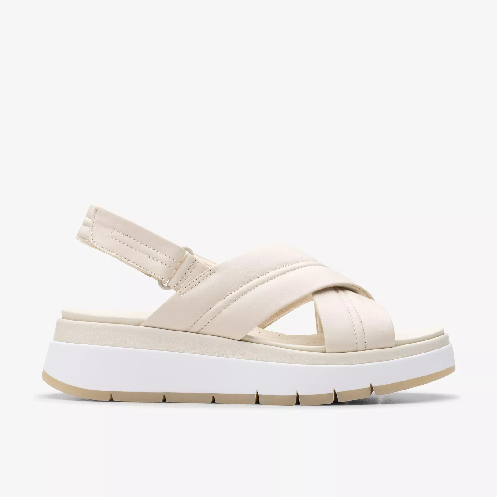 Clarks Women's Tuscan Cross Cream Leather 26181470
