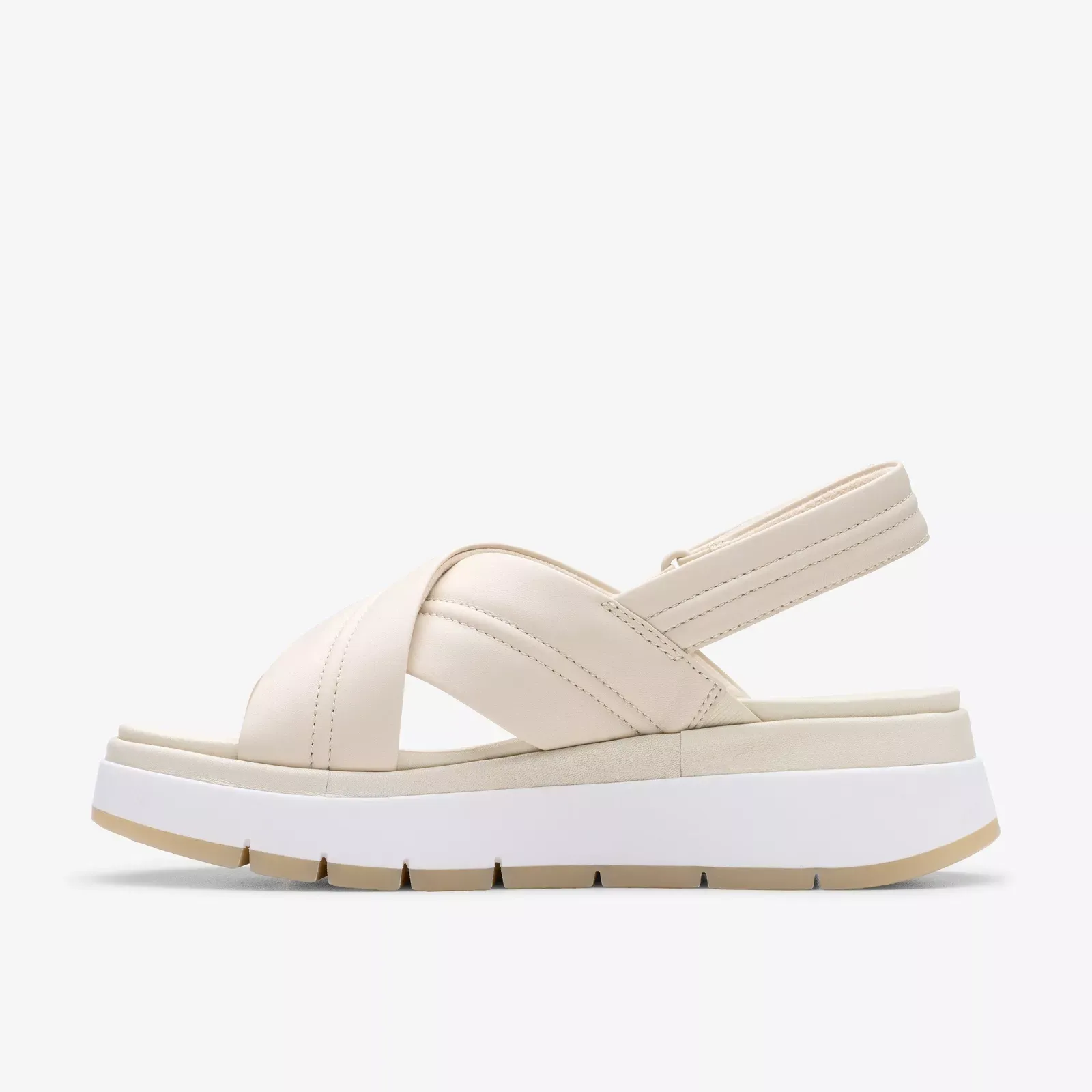 Clarks Women's Tuscan Cross Cream Leather 26181470
