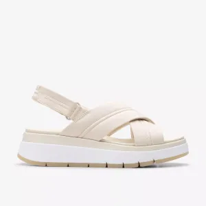 Clarks Women's Tuscan Cross Cream Leather 26181470