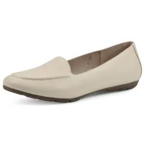 CLIFFS BY WHITE MOUNTAIN Women's Gracefully Tailored Loafer Flat, Buttercream/Smooth, 7.5 W