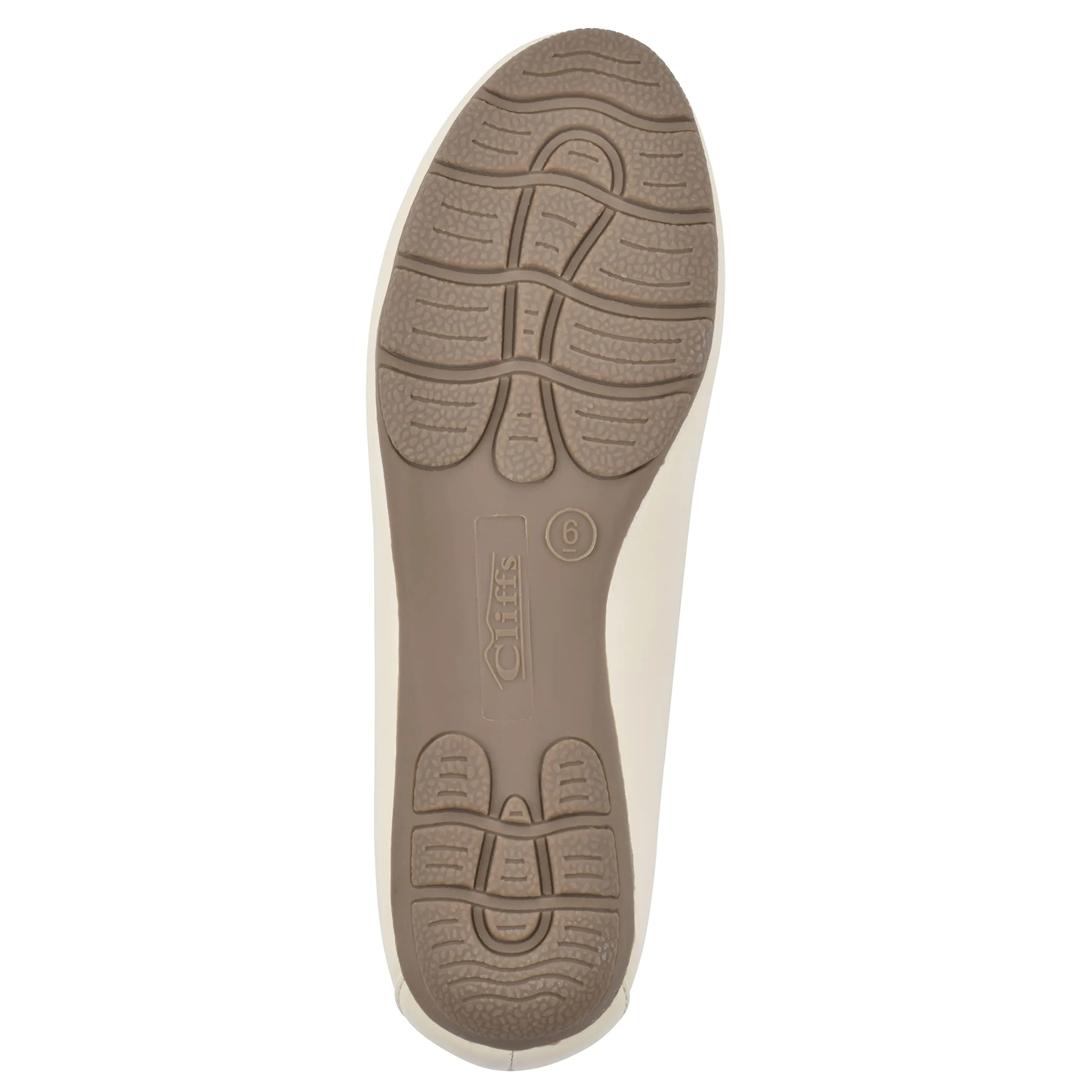 CLIFFS BY WHITE MOUNTAIN Women's Gracefully Tailored Loafer Flat, Buttercream/Smooth, 7.5 W