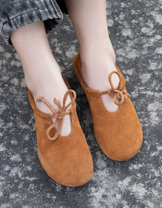 Comfortable Suede Flat Slippers Mules for Women 34-42