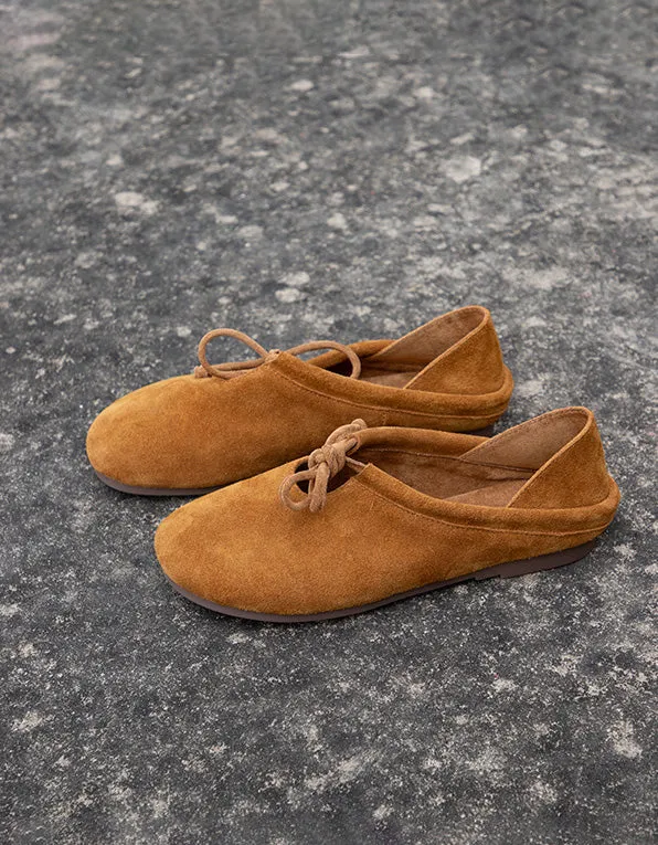 Comfortable Suede Flat Slippers Mules for Women 34-42