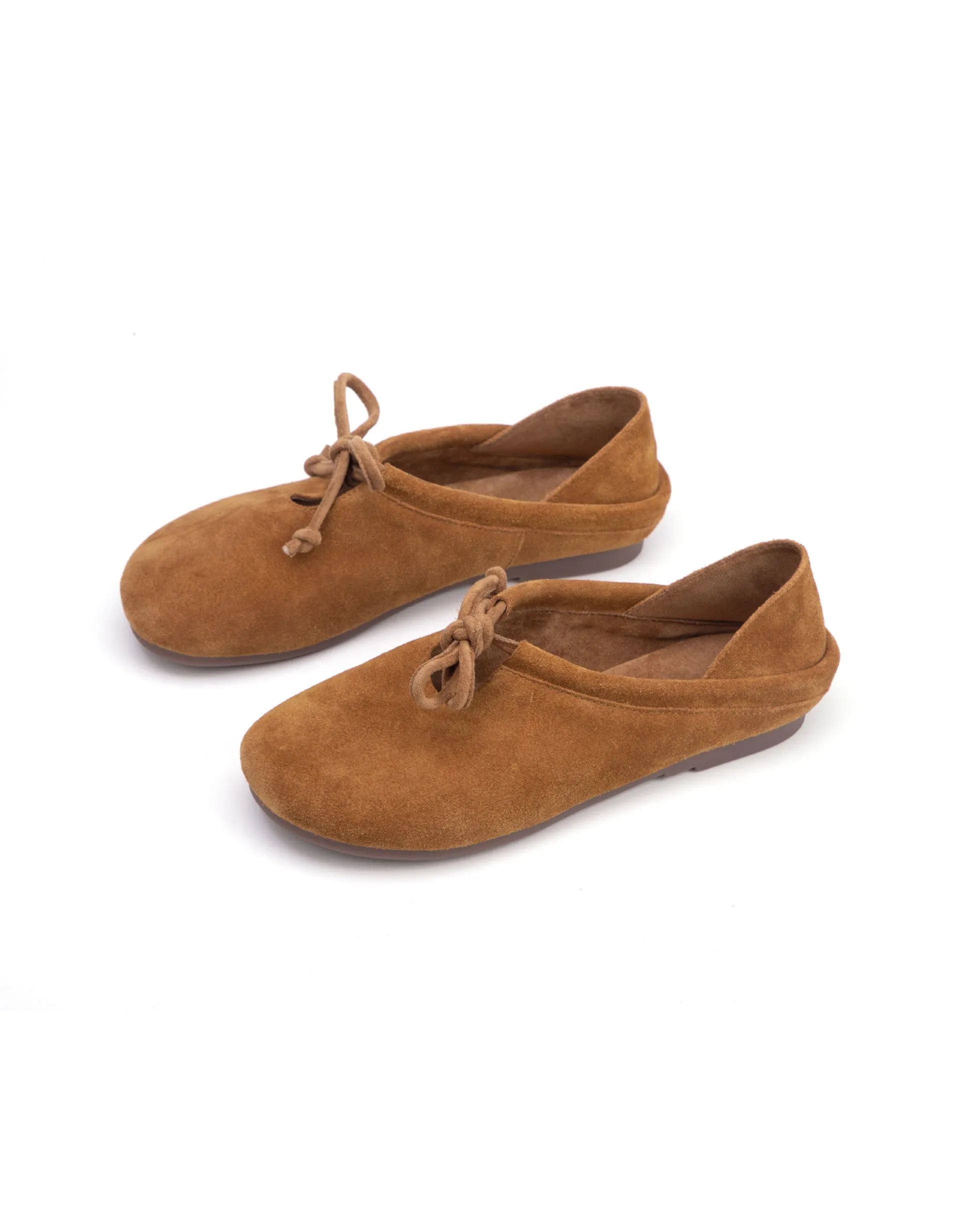 Comfortable Suede Flat Slippers Mules for Women 34-42