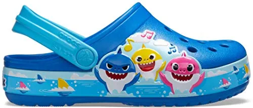 Crocs Kids' Baby Shark Band Clog, Cobalt