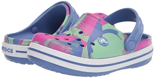 Crocs Kids' Baby Shark Band Clog, Cobalt