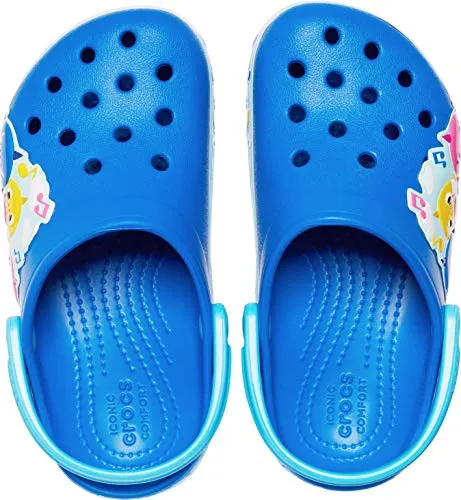 Crocs Kids' Baby Shark Band Clog, Cobalt